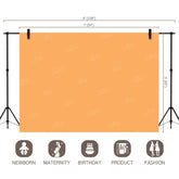 LB0328 Tangerine Solid Warm Backdrop